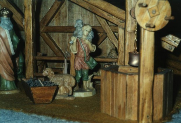 Das Brunnenrad ist aus Eisst&auml;bchen