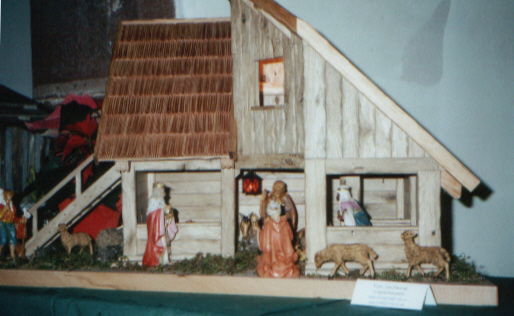 Der komplette Dachstuhlbereich ist Im Fachwerkstil gebaut